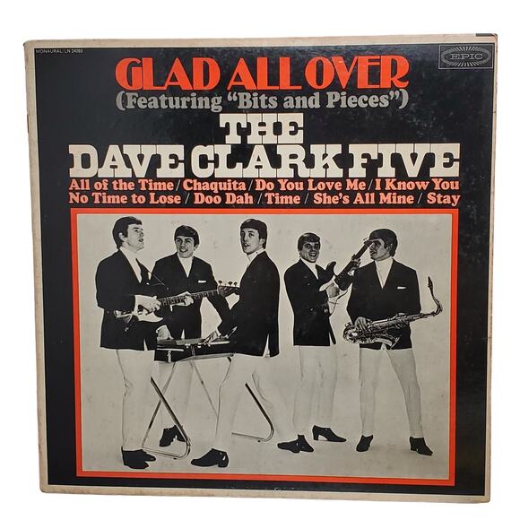 The Dave Clark Five Glad all Over Vinyl 12" LP 1964 Epic Mono LN 24093 - Picture 2 of 11